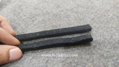 black felt strip